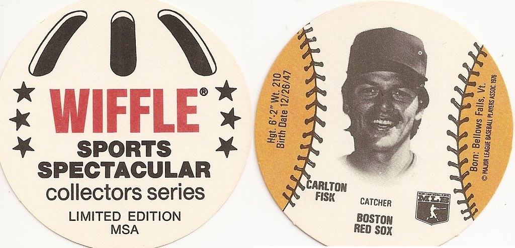 1978 MSA Wiffle Ball Discs - Fisk, Carlton