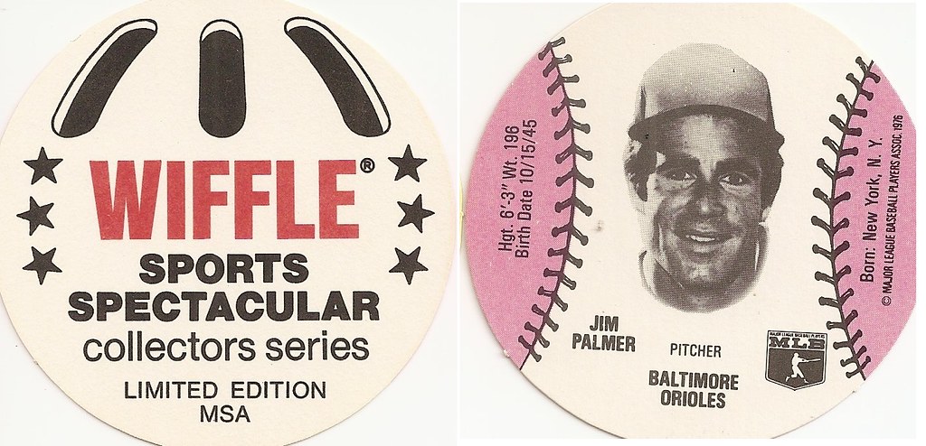 1978 MSA Wiffle Ball Discs - Palmer, Jim