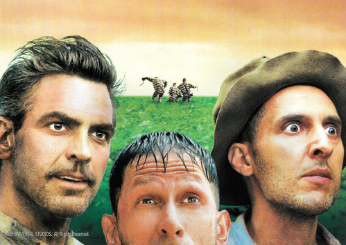 George Clooney, Tim Blake Nelson and John Turturro in O Brother, Where Art Thou (2000)