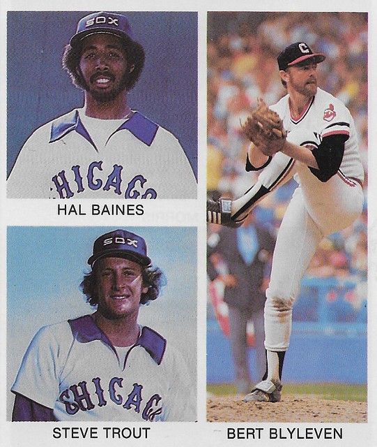 1981 All-Star Program Write-In Inserts - Baines, Harold - Blyleven, Bert - Trout, Steve