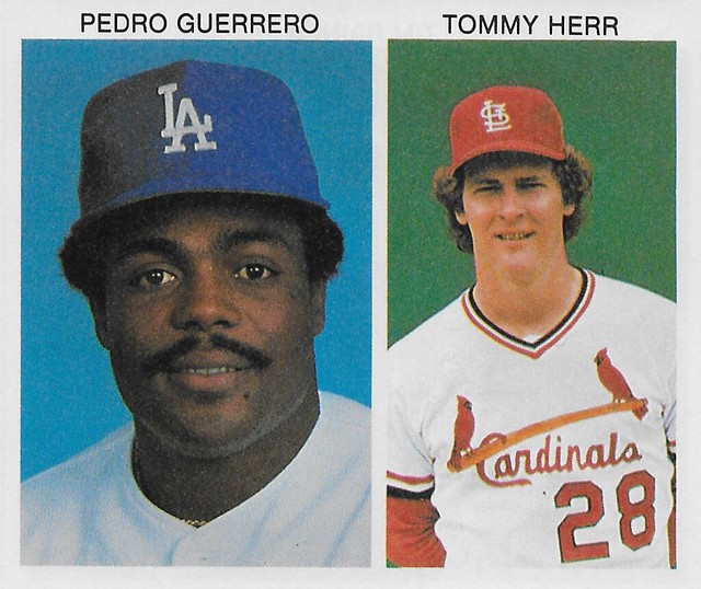 1981 All-Star Program Write-In Inserts - Guerrero, Pedro - Herr, Tommy