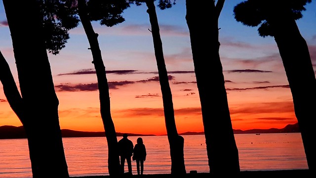 A Croatian Sunset.  (Mobile phone shot)