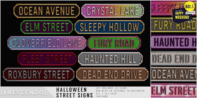 [Kres] Halloween Street Signs