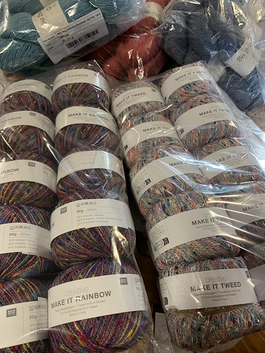 Backorders also arrived with Rico Designs Creative Make It Rainbow and Make It Tweed, more BC Garn Bio Balance and and the larger ChiaoGoo shortie tips!