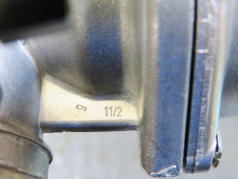 Left Side Carburetor Manufacture Date (November 1982)