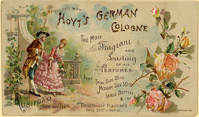HOYT'S GERMAN COLGNE - 1890