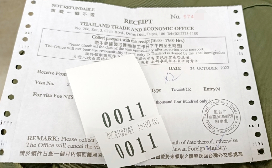 [資訊]泰國單次觀光簽證申辦方式~台灣自行申辦泰簽流程與準備資料．行前文書資料需知(12/6現況更新) @VIVIYU小世界
