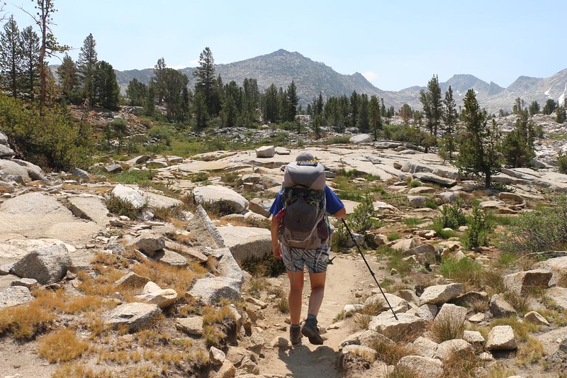 We're almost at Marie Lake, and the climbing is over for now, on the John Muir Trail