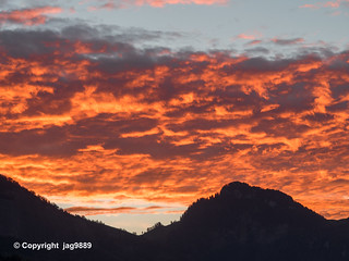 Sunrise over Vitznau, Vitznau, Canton of Lucerne, Switzerland