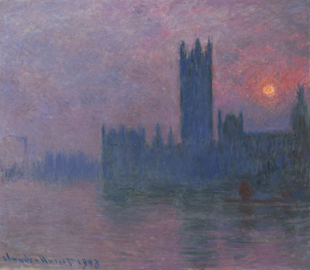 W 1604  Claude Monet -  [1903] London, Houses of Parliament at Sunset