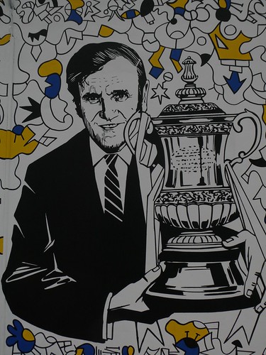 1972 FA Cup tribute mural on Lowfields Road