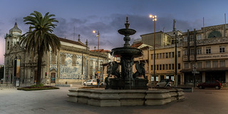 Portugal - Porto - Gomes Teixeira Place at sunrise