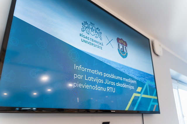 Informatīvs pasākums medijiem par Latvijas Jūras akadēmijas pievienošanu RTU