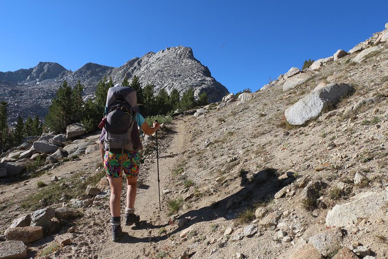 Selden Pass is just in front of us after an easy climb south from Marie Lake on the John Muir Trail