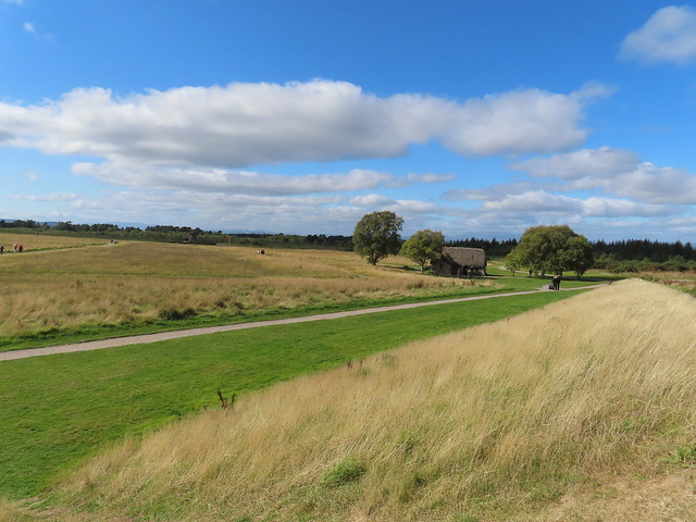 Culloden Battlefield with cottage