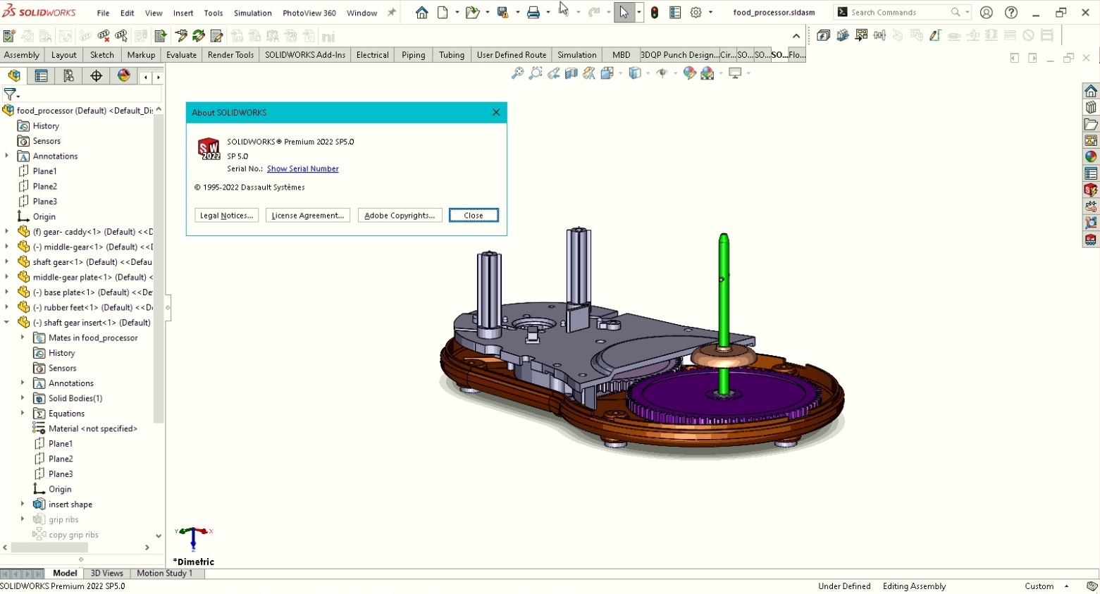 Working with SolidWorks 2022 SP5.0 full license
