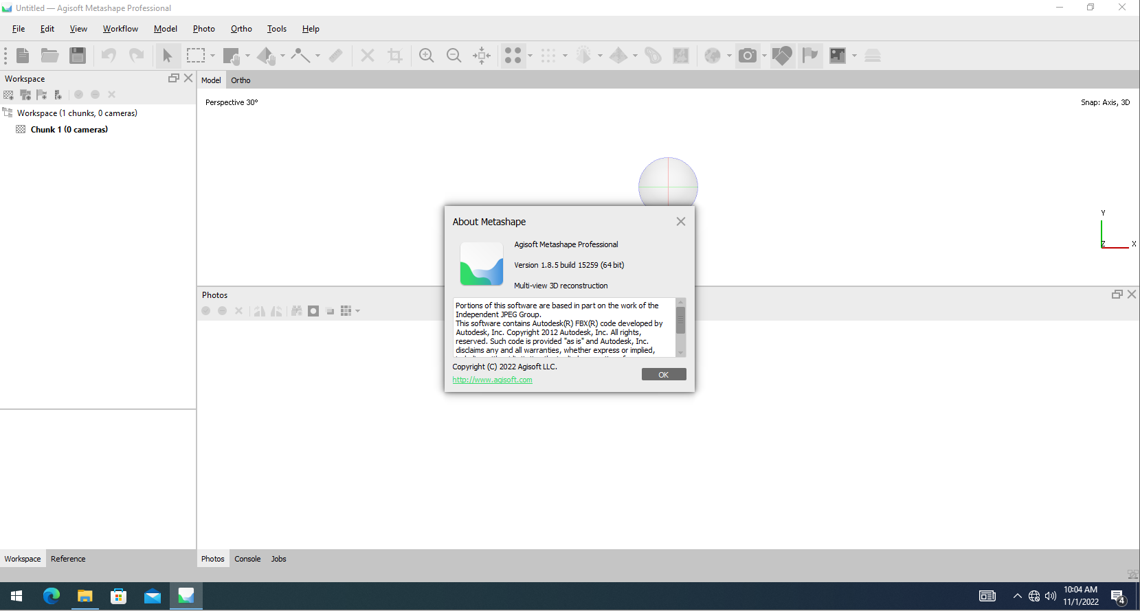 Working with Agisoft Metashape Professional 1.8.5.15259 full