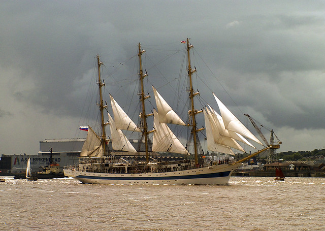 Russian ship Mir on the Mersey