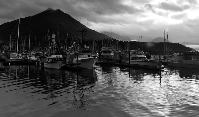 A fishing harbor, Sitka Alaska