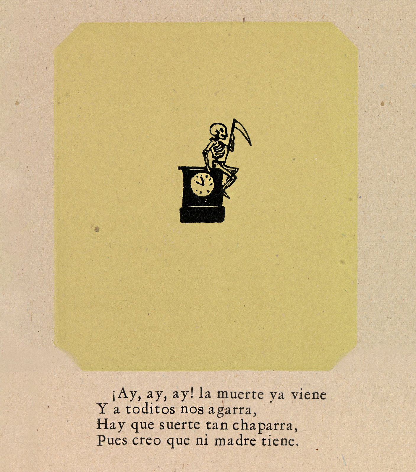 José Guadalupe Posada :: Hallowe'en Imp, published 1947, woodcut. 
src Smithsonian American Art Museum and its Renwick Gallery