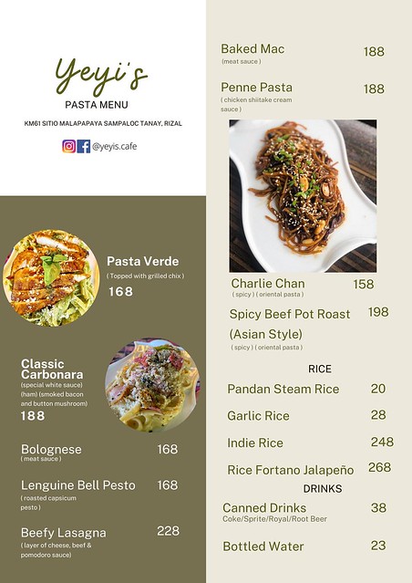 Yeyi's Pizzeria & Café - Tanay, Rizal (Food Guide)