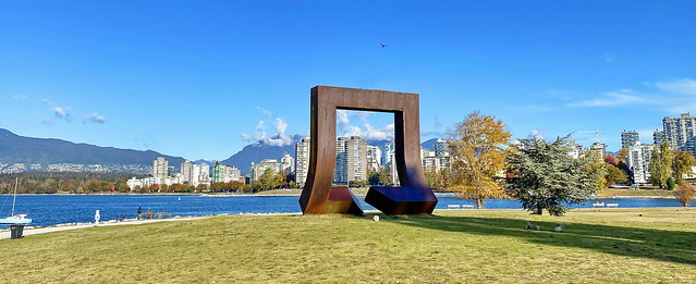 Steel sculpture: Gate to the Northwest Passage
