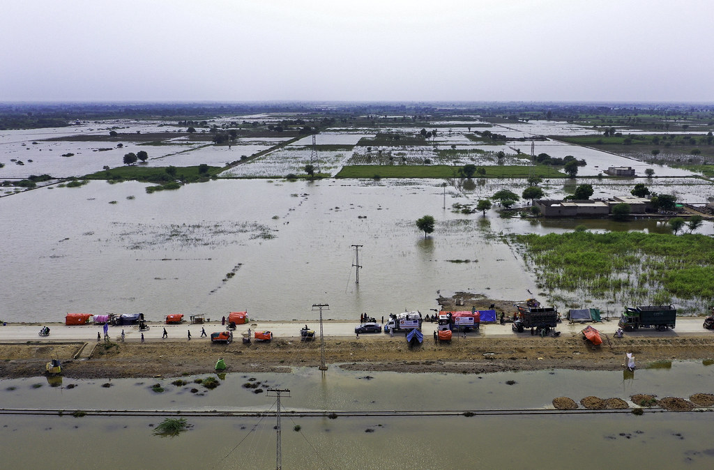 巴基斯坦在今年爆發淹沒國土1/3的洪災。圖片來源：EU Civil Protection and Humanitarian Aid／Flicker