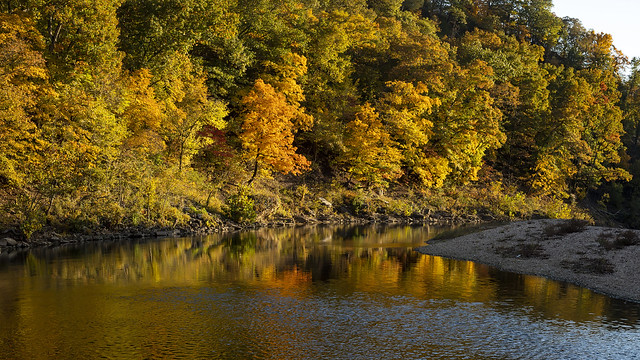 Illinois River at Flint Ridge, Autumn, 2018