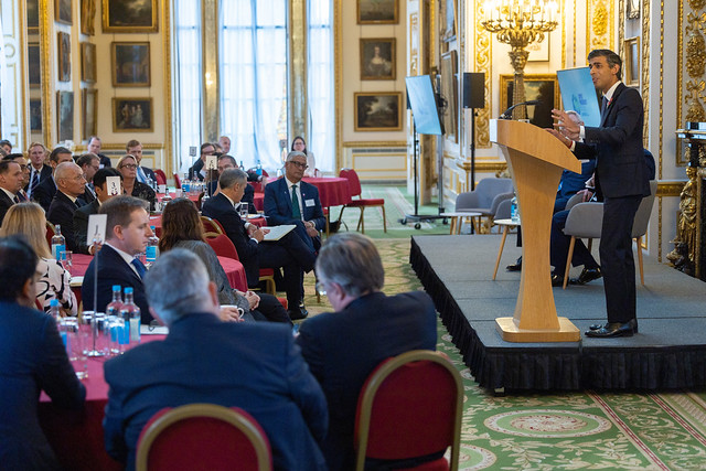 The Prime Minister attends a COP26 reception at Lancaster House