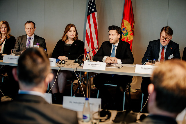 Dritan Abazović - Okrugli sto sa predstavnicima trgovinske misije SAD-a