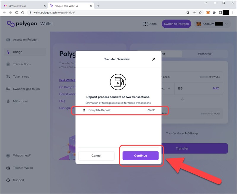 2022-08-03_23-27-58_002 Polygon Wallet Suite ブリッジ WDEV