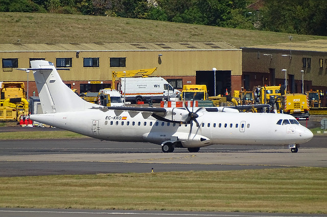 EC-KKQ ATR-72 of Swiftair leased to Flybe