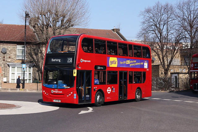 Route 238, Stagecoach London, 10102, LX12DBO