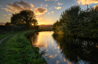 Lancaster Canal near Borwick, Lancs