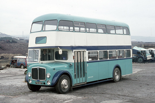 Morris Brothers . Swansea , South Wales . 758NDT . Swansea Garage Yard . Sunday lunchtime 28th-March-1976