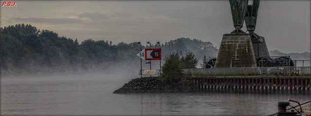 Nebel auf dem Kanal