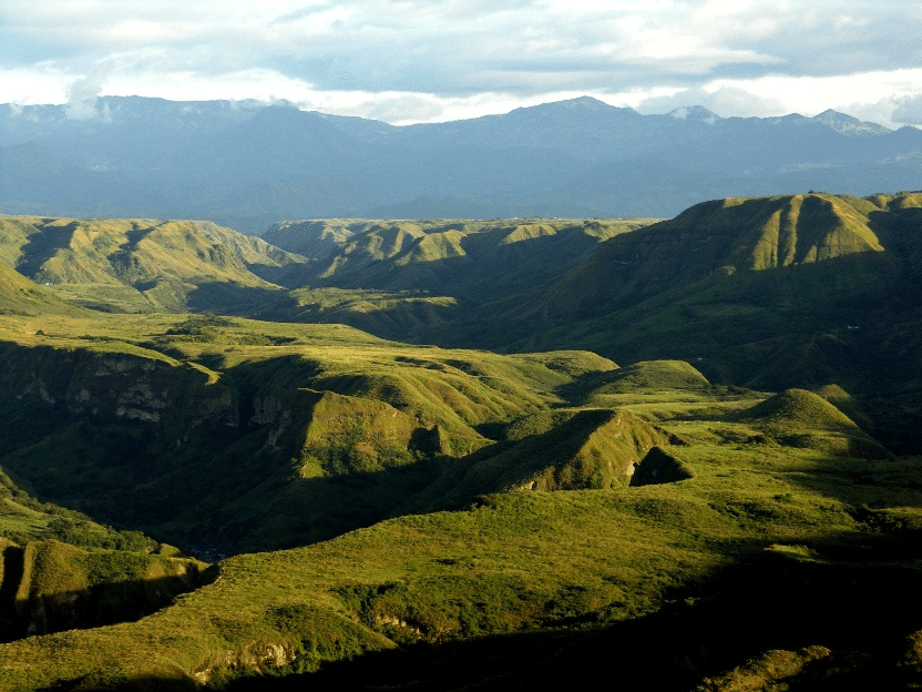 Panorámica de la meseta  de Mercaderes, Departamento del Cauca © F. Ayerbe-Quiñones