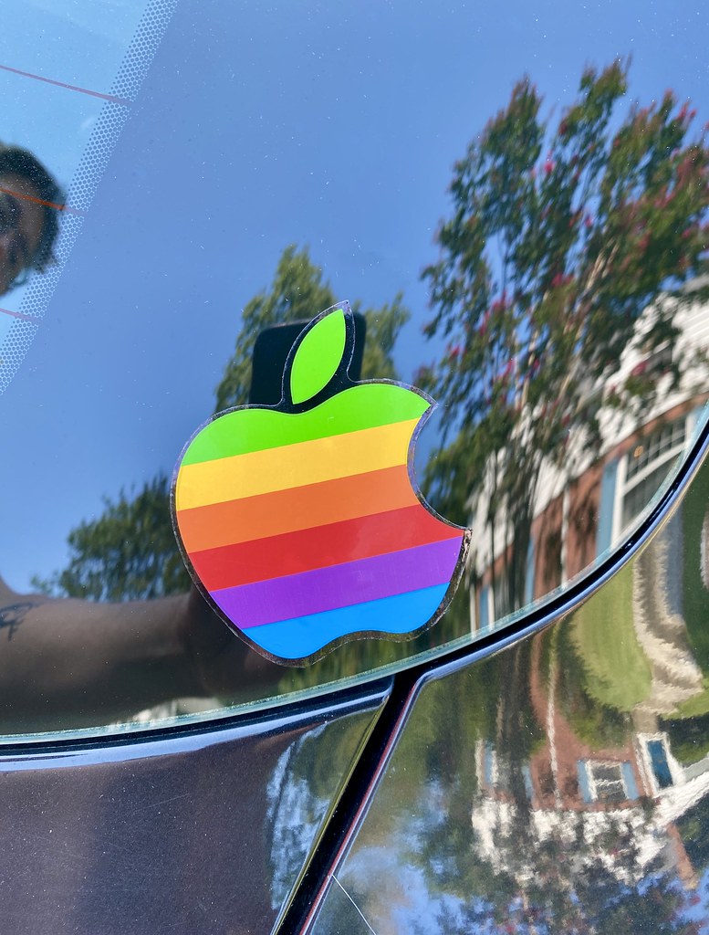 Rainbow Apple logo on my Ford C-Max