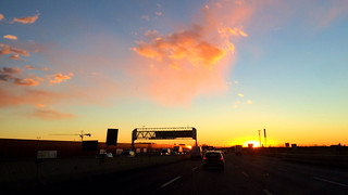 Sunset On The Highway.