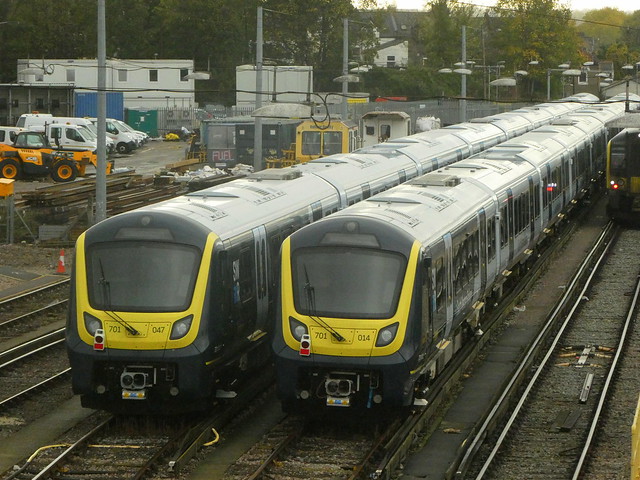 701047 and 701014 at Clapham Junction