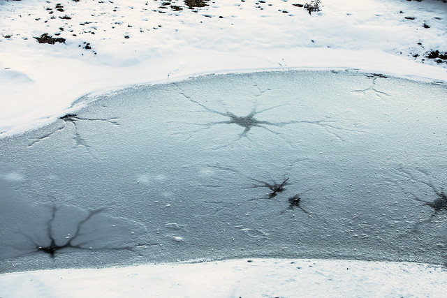 Star Burst Patterns On The Ice