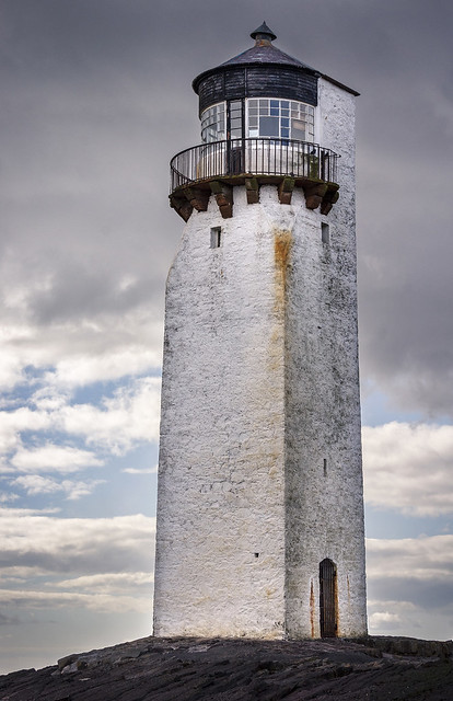 Southerness Lighthouse, Southerness, Dumfries and Galloway, Scotland, UK