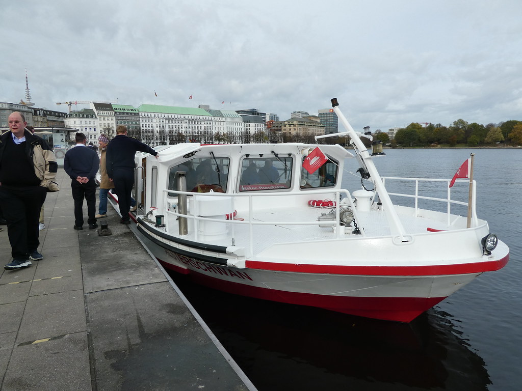Boat trip on the Alster, Hamburg