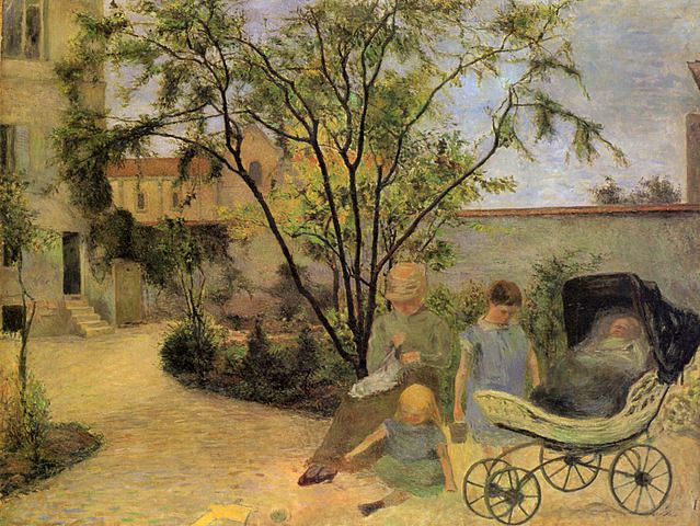 Painter's Family in the Garden in Rue Carcel, 1881