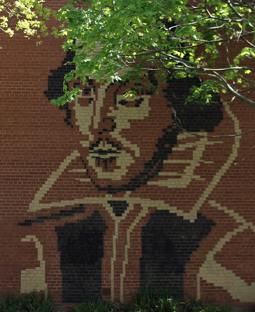 Shakespeare Brick Artwork, Newcastle Upon Tyne, Tyne & Wear, England.