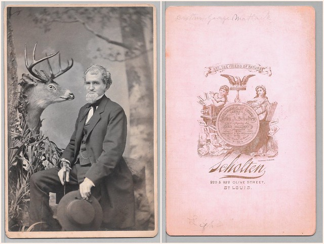 ART, THE FRIEND OF NATURE.  Portrait of a Distinguished Looking Gentleman. Cabinet Card Image Circa 1880