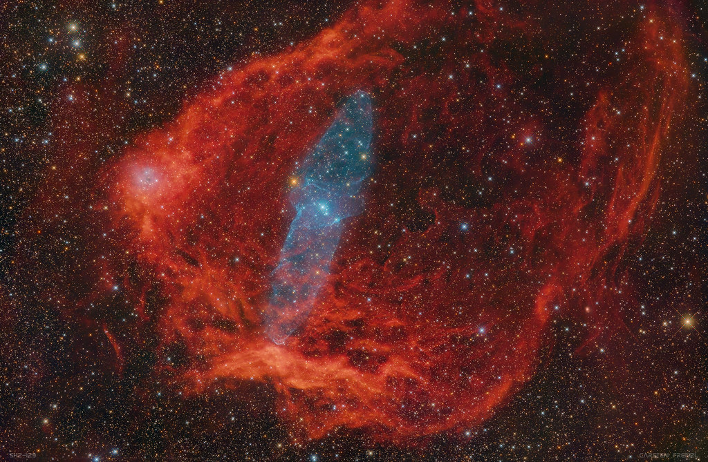 Sh2-129 – The Flying Bat & Giant Squid Nebula
