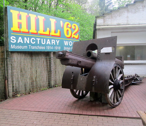 Gun Outside Hill 62 Museum, Sanctaury Wood, Near Ypres, Belgium