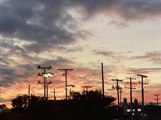 late October dusk sky