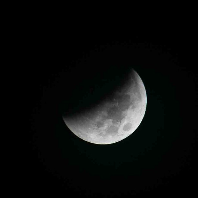 Partial  Lunar Eclipse Begins